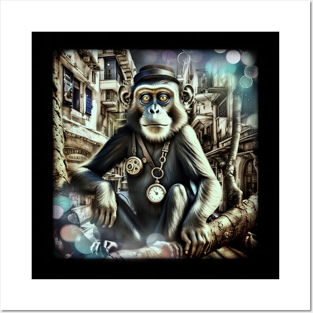 Steam Punk Rock Ape Wall Art by SigyDesigns